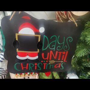 "Days until Christmas" Elf Chalkboard